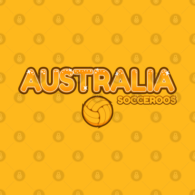 AUSTRALIA SOCCER | FOOTBALL RETRO BUBBLE | CASUAL by VISUALUV