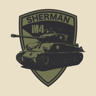 M4 Sherman Tank (Front & Back logo) T-Shirt