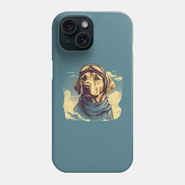 Aviator dog Phone Case by GreenMary Design