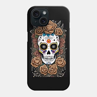 Sugar Skull Art - Celebrate with Vibrant Colors Phone Case