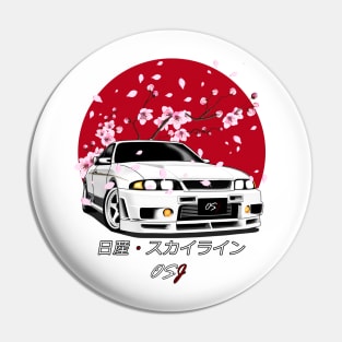 R33 White SunRise Edition Pin