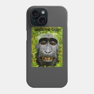 Breathe deep with chillin gorilla! Phone Case