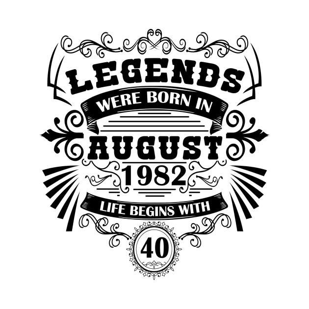 Born in 1982 40th birthday 40th birthday gifts by HBfunshirts