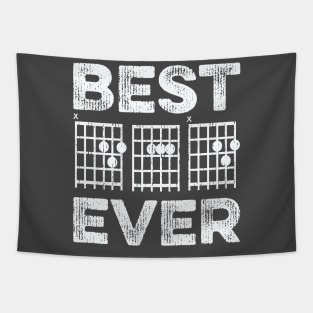 Best Dad Ever Guitar Notes Tapestry