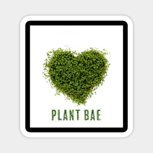 Green Plant Heart-Plant Bae Graphic Tee Magnet