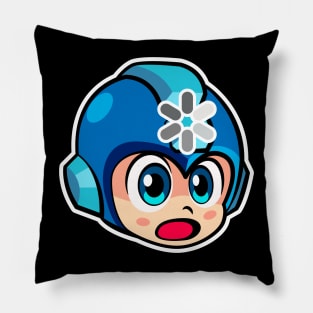 Blue Bomber Pillow