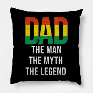 Bolivian Dad The Man The Myth The Legend - Gift for Bolivian Dad With Roots From Bolivian Pillow