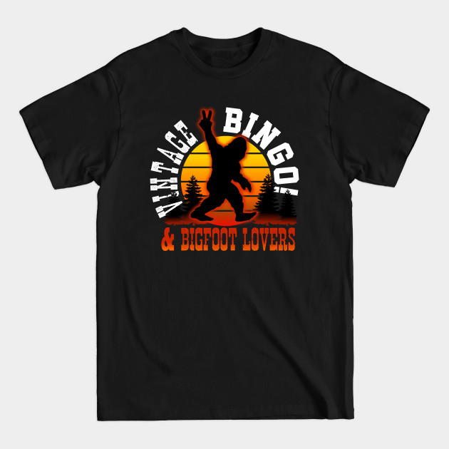 Disover Vintage Bingo and Bigfoot lovers - Bingo Player - T-Shirt