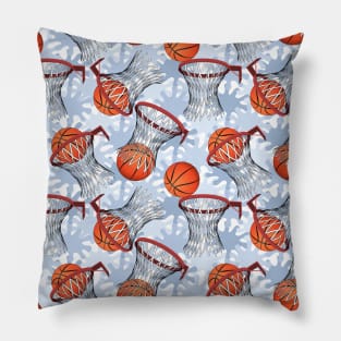 Basketball Pattern Pillow