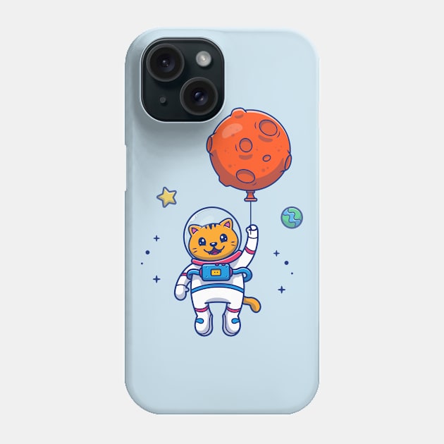 Astronaut Cat Phone Case by Catalyst Labs