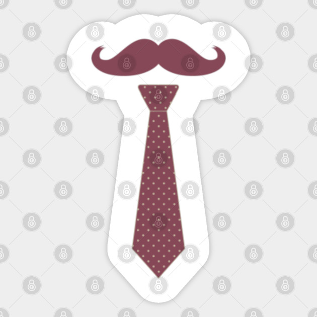 Tie Necktie Beard Moustache Tie Tiesto Sticker Teepublic