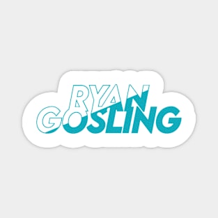 Ryan Gosling vector art fan works graphic design by ironpalette Magnet