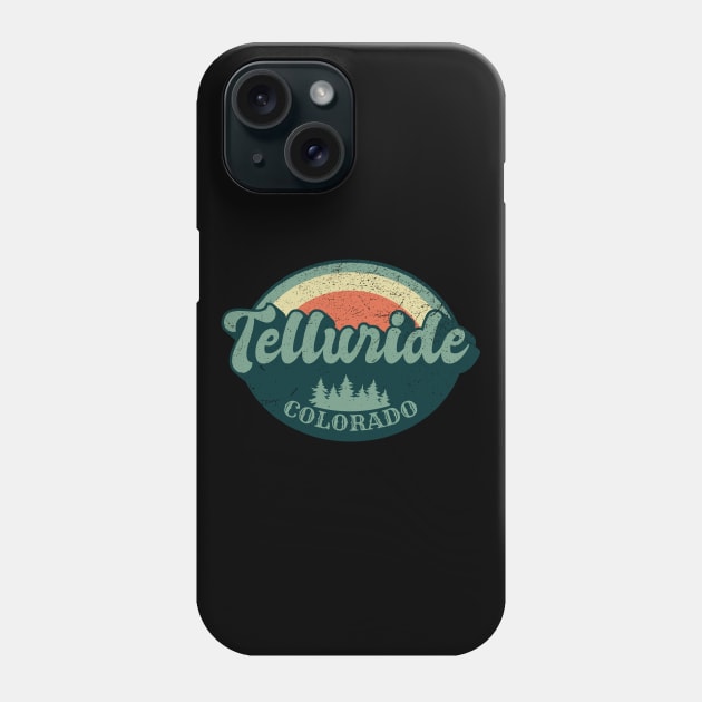 Telluride Colorado Retro Phone Case by Zen Cosmos Official