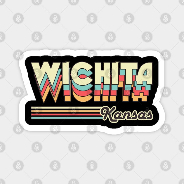 Wichita town retro Magnet by SerenityByAlex