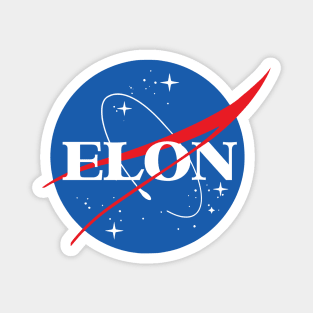 Elon Musk Space Logo Magnet