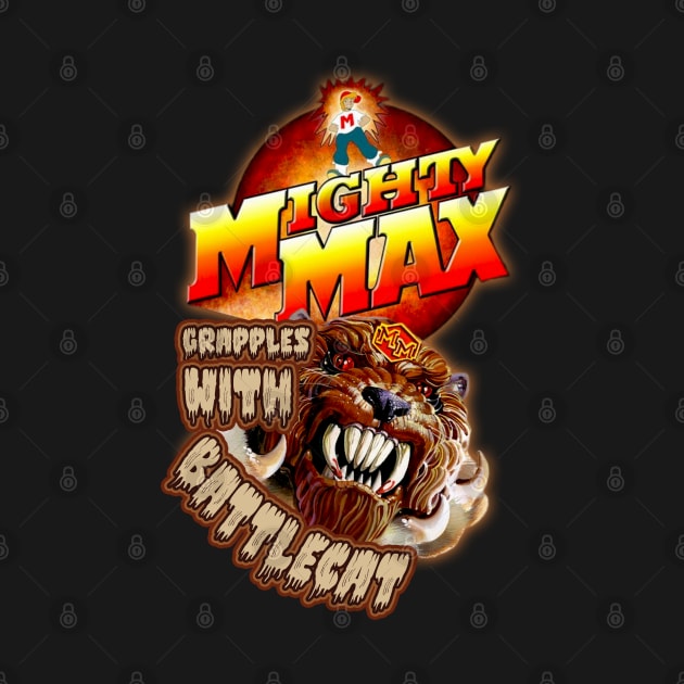 Mighty Max Grapples With Battle Cat by The Dark Vestiary