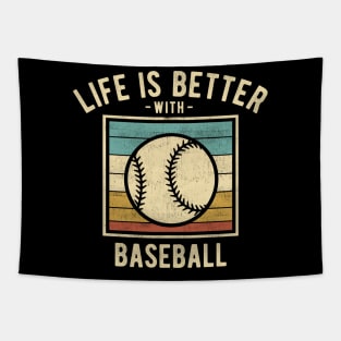 Baseball Sayings -  Retro Funny Baseball Lovers Gift Tapestry