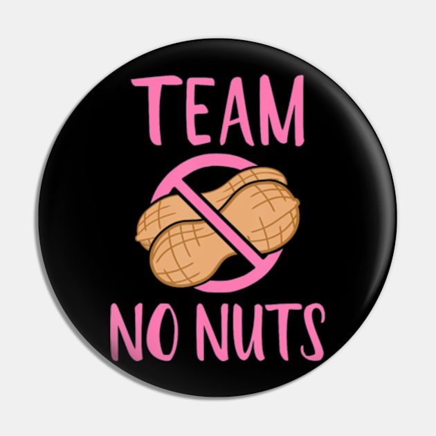 Team No Nuts Girl" Gender Reveal Party Pin by Eduardo