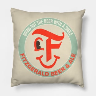 Fitzgerald Retro Defunct Beer & Ale Pillow