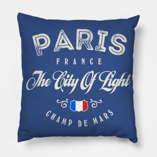 Paris France Vintage Pillow