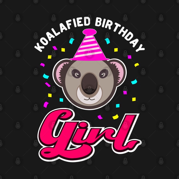 Koala Bear Koalafied Birthday Girl Retro Party by JaussZ