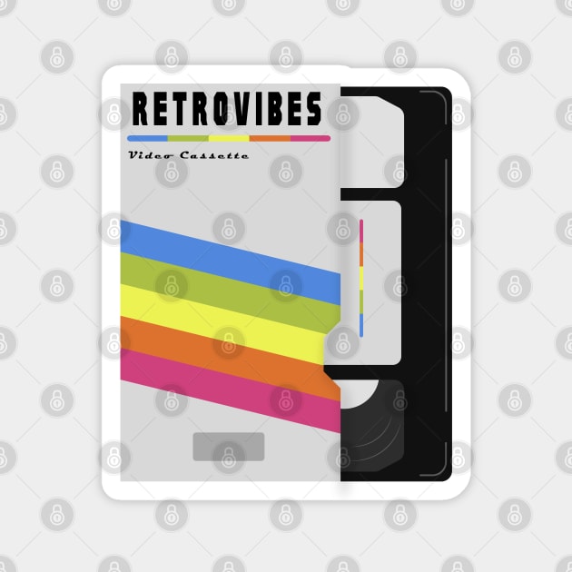 VHS retro vibes Magnet by MigiDesu