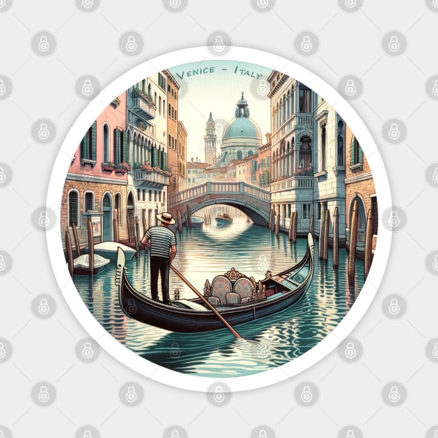 Venice's Timeless Romance - Venice Italy Magnet by POD24