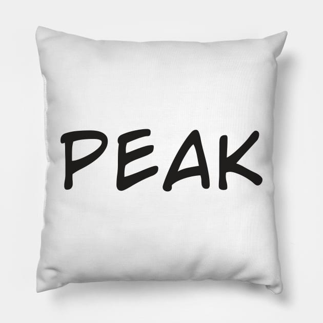 Black | Peak Pillow by MaknArt