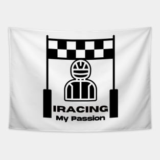 Iracing Fan T Shirt Black Tapestry