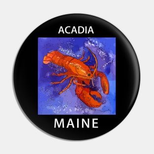 Lobster Lover - Acadia Maine Pin