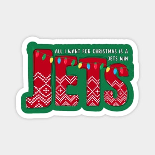 All I want for Christmas is a Jets Win Magnet