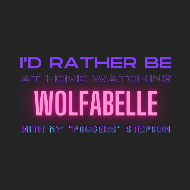 Wolfabelle poggers stepson twitch youtube content creator by LWSA