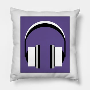 Headphones in Ultra Violet Pillow