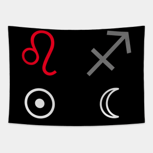 Leo Sun Sagittarius Moon Zodiac Sign Tapestry