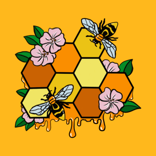 Honeycomb and Bees T-Shirt