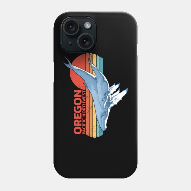 Oregon Pacific Northwest Humpback Whales Phone Case by NicGrayTees