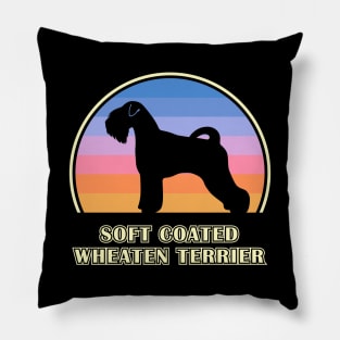 Soft Coated Wheaten Terrier Vintage Sunset Dog Pillow