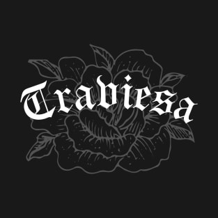 Traviesa - white flower design T-Shirt