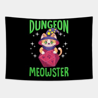 Funny Dungeon Meowster Tapestry