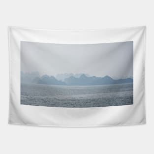 Hazy Morning on Ha Long Bay Tapestry