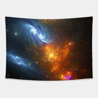 Colorful Universe Nebula Galaxy And Stars Tapestry