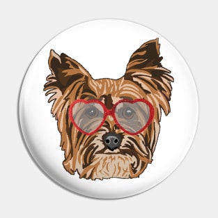 Rockstar Yorkie Pin