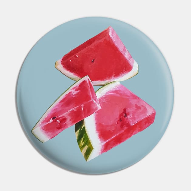 Watermelon Slices painting (no background) Pin by EmilyBickell