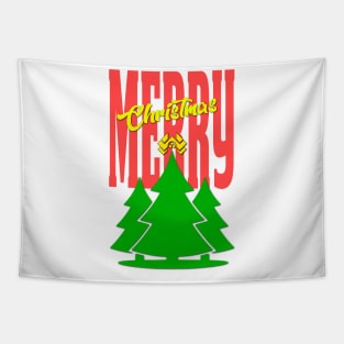 Merry Christmas Nakatomi Logo Tapestry