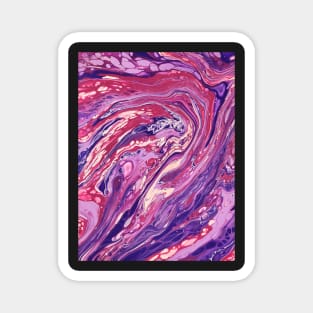 Berry Cheesecake - Abstract Acrylic Pour Painting Magnet