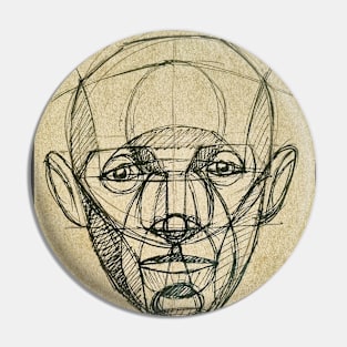 Face of Facets Pin