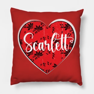 I Love Scarlett First Name I Heart Scarlett Pillow