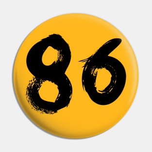 Number 86 Pin