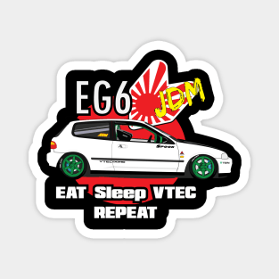 Honda Civic EG6 JDM Racing Magnet