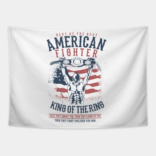 Fighter Boxer MMA Kickboxer Fighting Tapestry